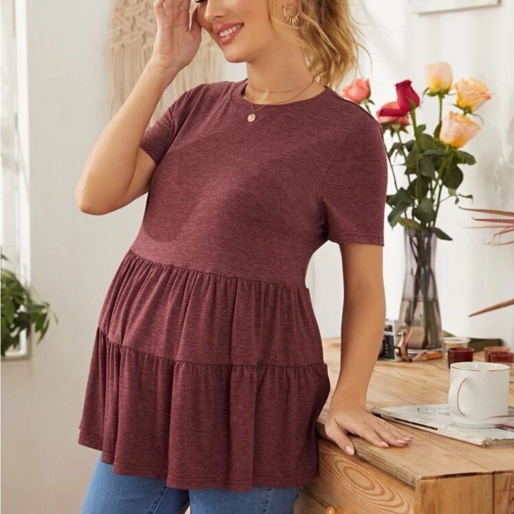 Maternity Solid Tee